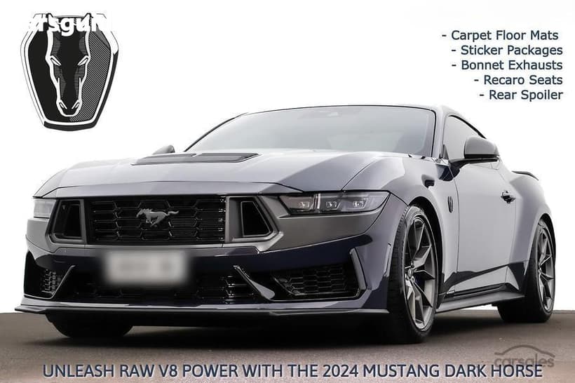 Blue 2024 Ford Mustang Fastback Dark Horse