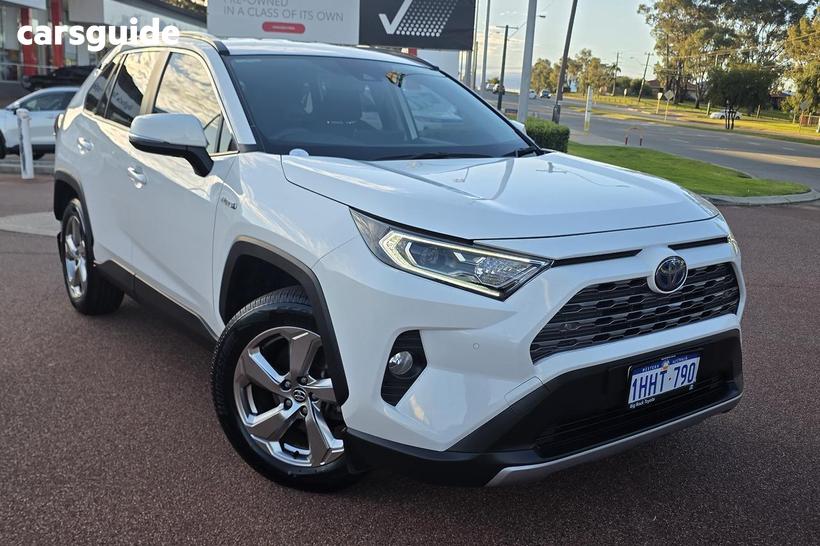 White 2021 Toyota RAV4 Wagon Gxl (Awd) Hybrid