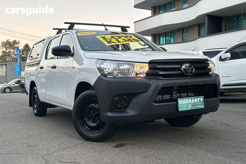 White 2020 Toyota Hilux Double Cab Pick Up Workmate