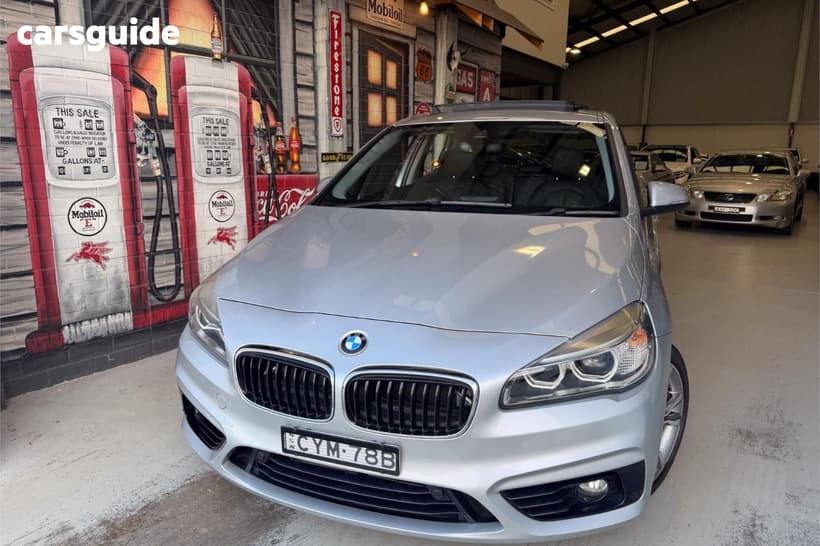 Silver 2015 BMW 220I Wagon Active Tourer Sport Line