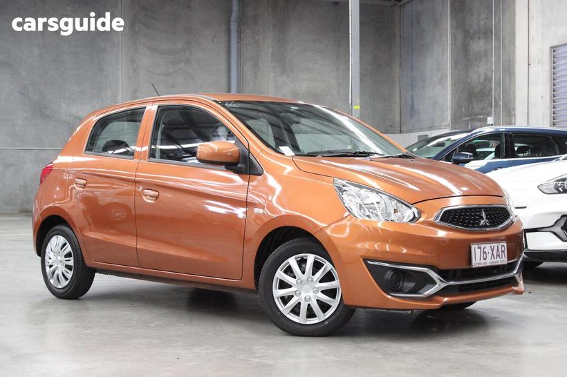 Orange 2016 Mitsubishi Mirage Hatchback Es