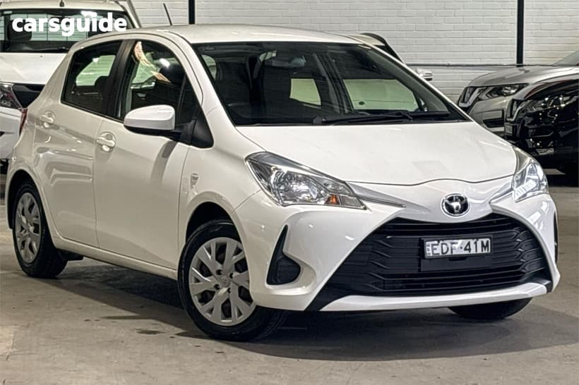 White 2017 Toyota Yaris Hatchback Ascent