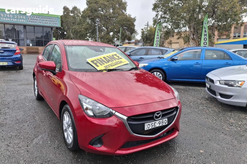 Red 2017 Mazda 2 Hatchback Maxx