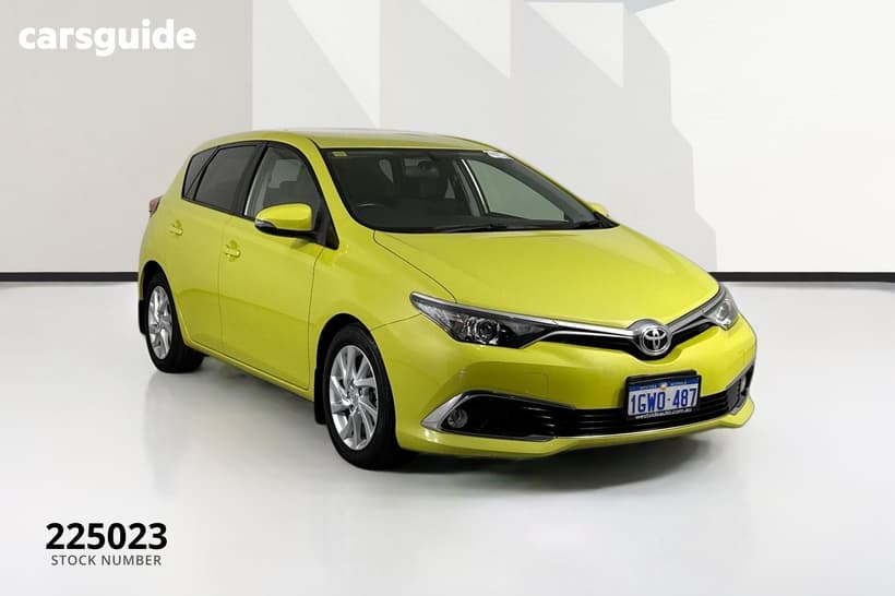 Yellow 2017 Toyota Corolla Hatchback Ascent Sport