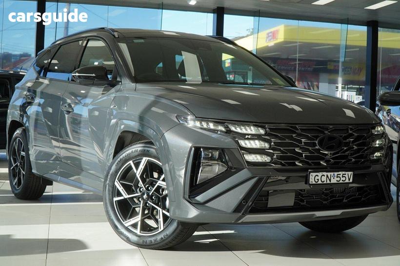 Grey 2026 Hyundai Tucson Wagon Premium N Line Hybrid (Awd)