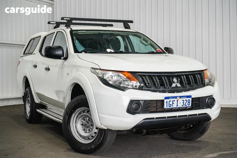 White 2016 Mitsubishi Triton Dual Cab Utility Glx