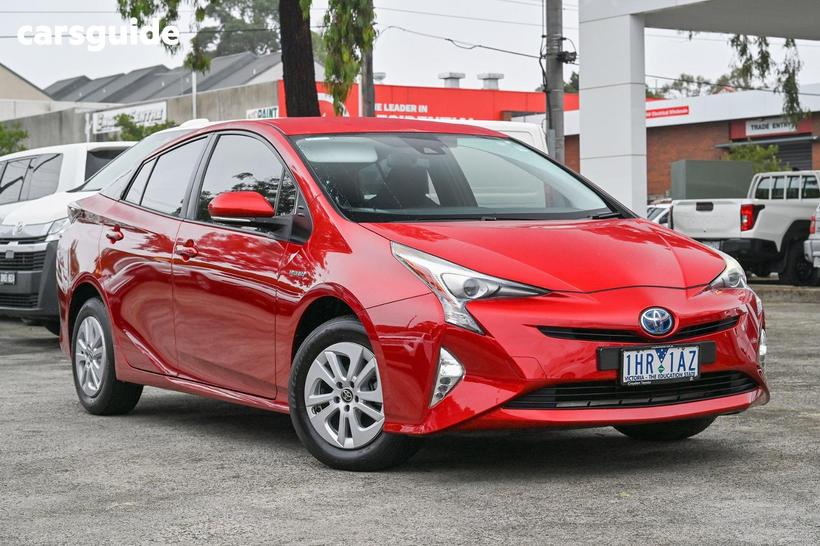 Red 2016 Toyota Prius Hatchback Hybrid