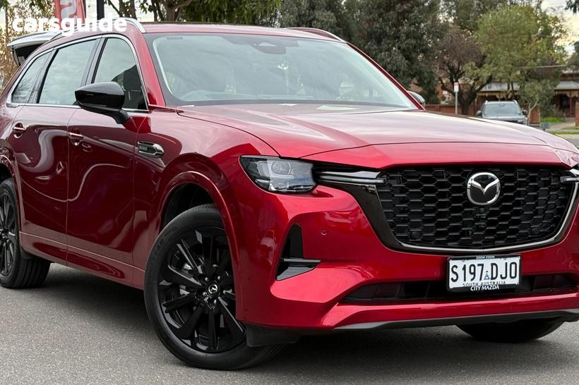 Red 2025 Mazda CX-80 Wagon G40E Gt