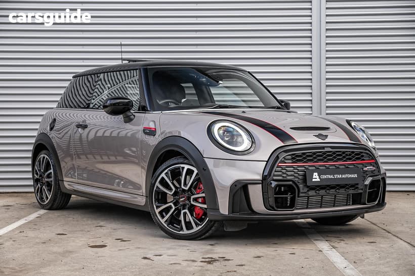 Grey 2023 Mini Cooper Hatchback Jcw Mini Yours 3D Hatch