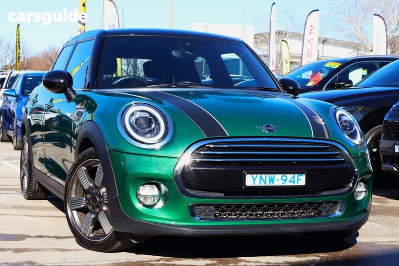 Green 2019 Mini Cooper Hatchback 3D Hatch