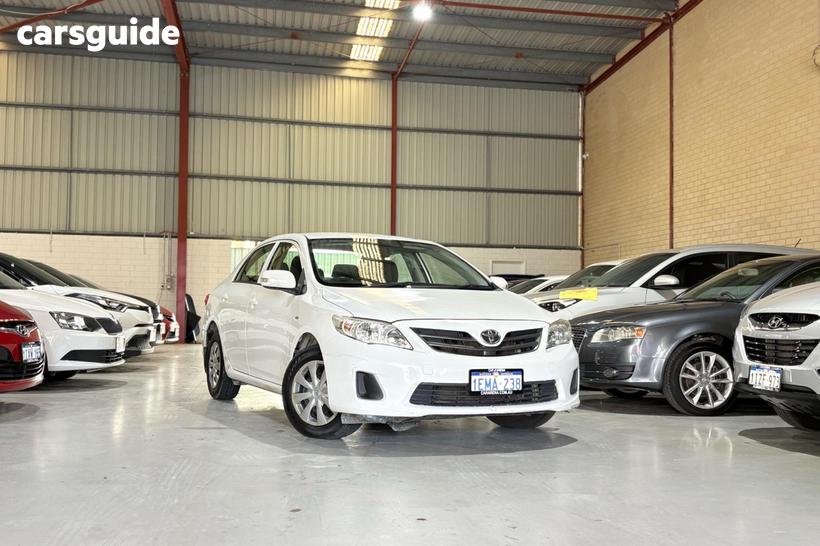 White 2012 Toyota Corolla Sedan Ascent