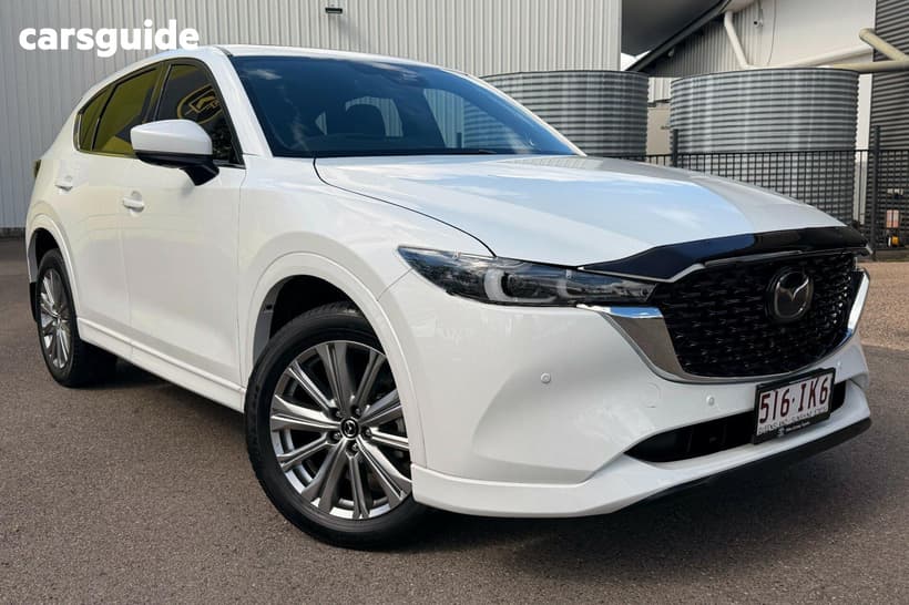 White 2023 Mazda CX-5 Wagon Akera (Awd)