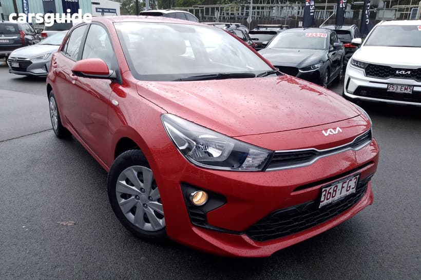 Red 2022 Kia RIO Hatchback S