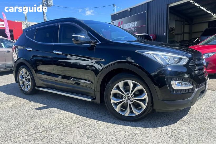Black 2013 Hyundai Santa FE Wagon Highlander Crdi (4X4)