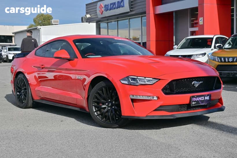 Red 2018 Ford Mustang Coupe Fastback Gt 5.0 V8