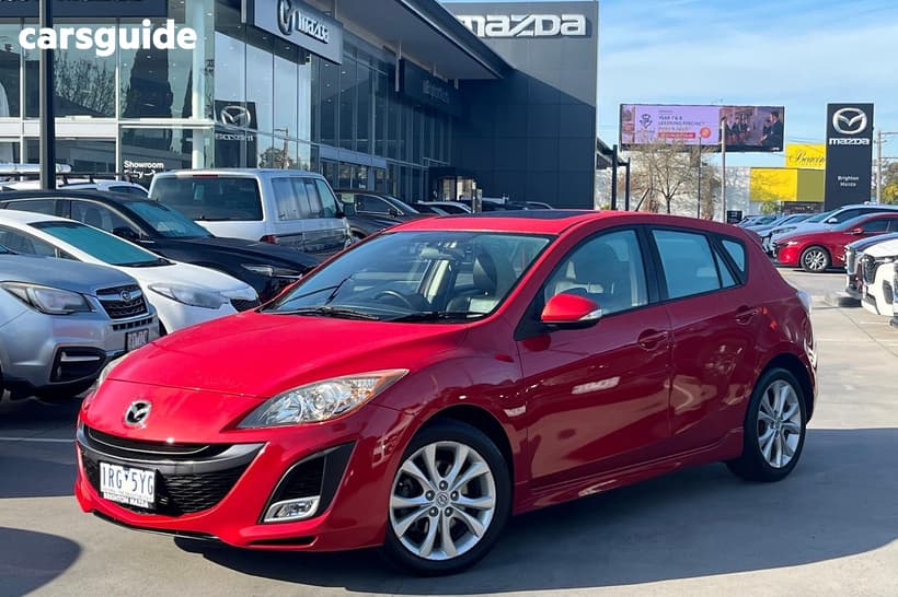 Red 2009 Mazda 3 Hatchback Sp25