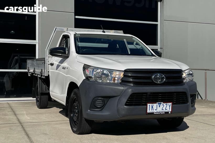 White 2017 Toyota Hilux Cab Chassis Workmate