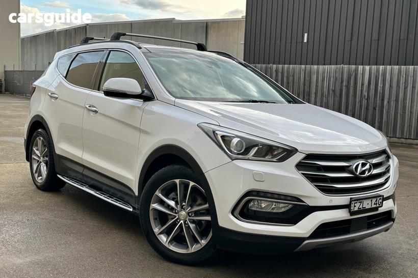 White 2016 Hyundai Santa FE Wagon Highlander Crdi (4X4)
