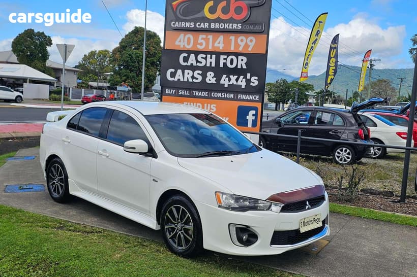 White 2017 Mitsubishi Lancer Sedan Es Sport
