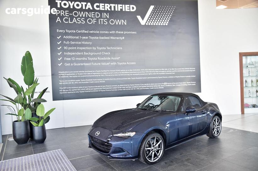 Blue 2021 Mazda MX-5 Convertible Rf Gt