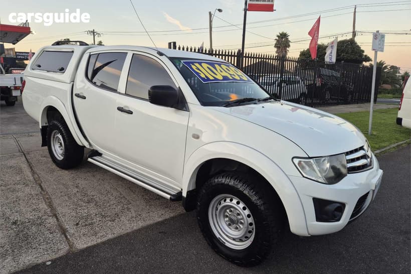 White 2014 Mitsubishi Triton Double Cab Utility Glx