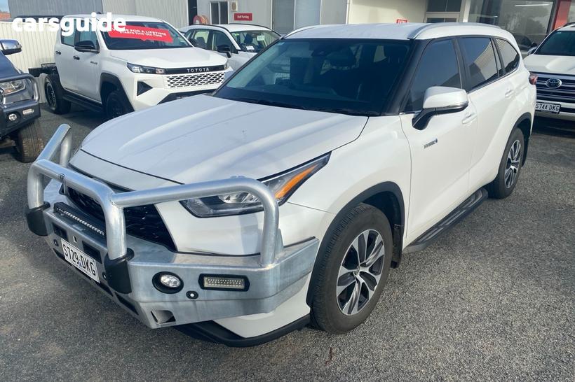 White 2023 Toyota Kluger Wagon Gxl Hybrid Awd