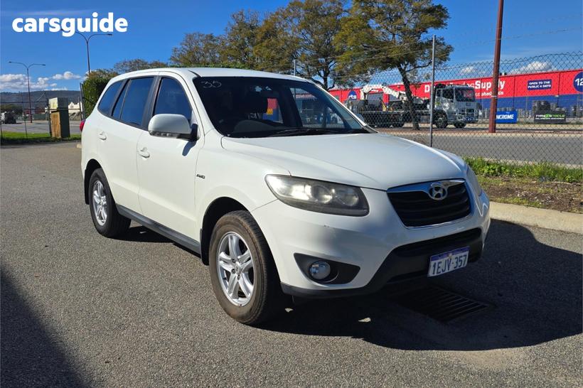 White 2010 Hyundai Santa FE Wagon Slx Crdi (4X4)