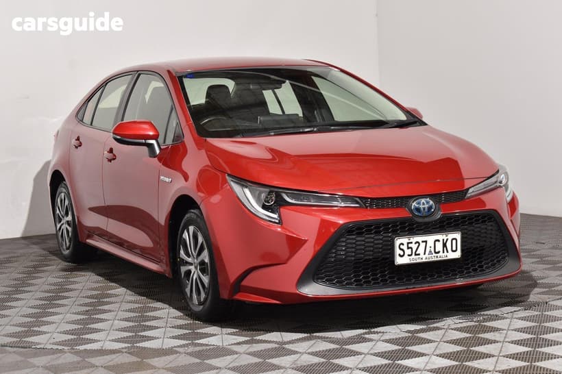 Red 2021 Toyota Corolla Sedan Sx (Hybrid)