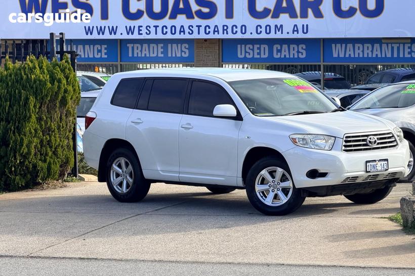 White 2010 Toyota Kluger Wagon Kx-R (Fwd) 5 Seat