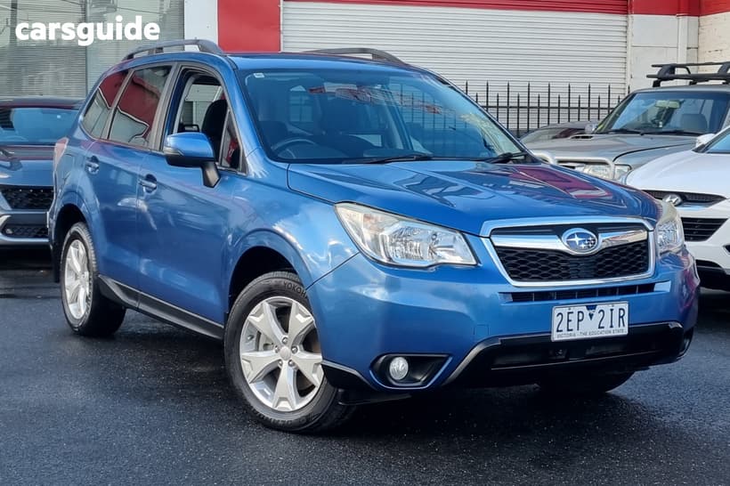 Blue 2014 Subaru Forester Wagon 2.0D-L