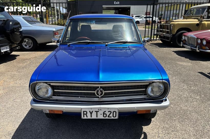 Blue 1976 Datsun 1200 Pickup