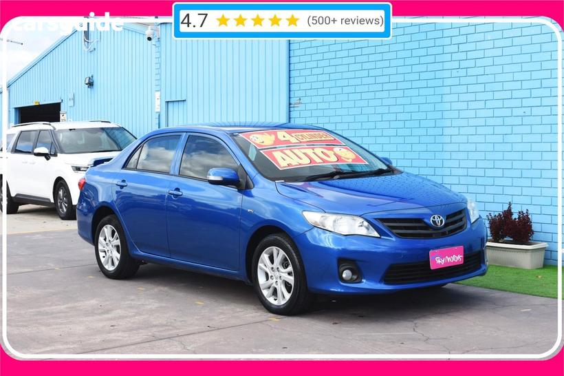 Blue 2012 Toyota Corolla Sedan Ascent Sport