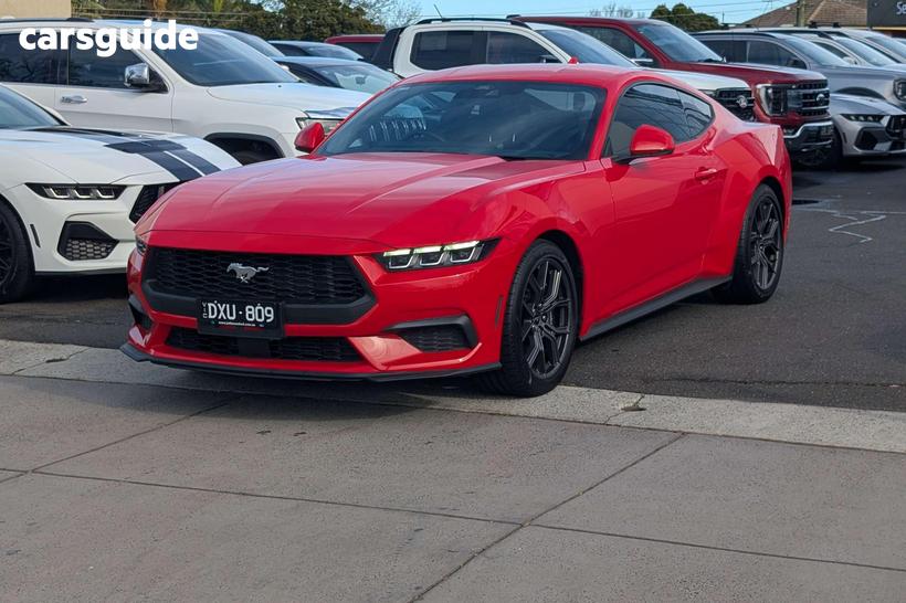 Red 2024 Ford Mustang Fastback Ecoboost