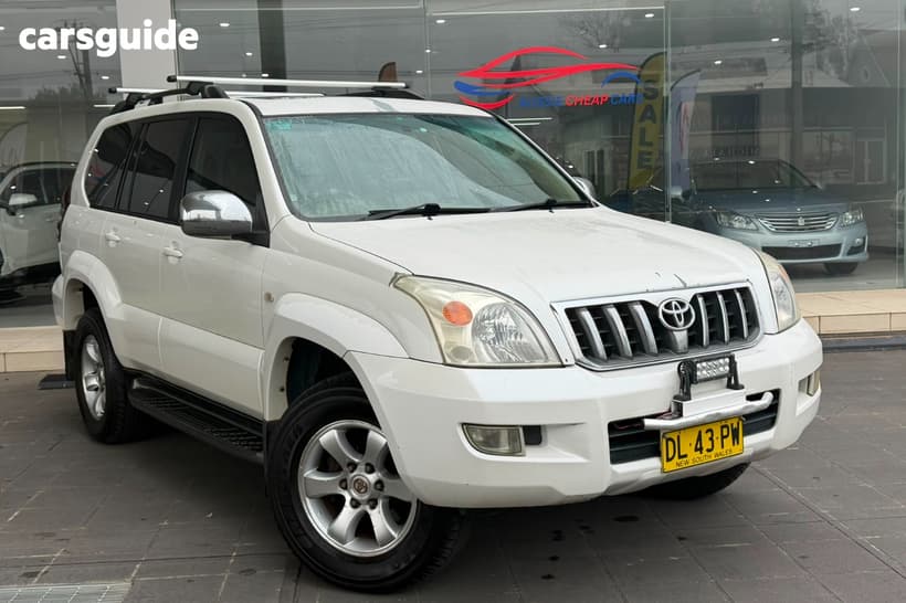 White 2003 Toyota Landcruiser Prado Wagon Grande (4X4)