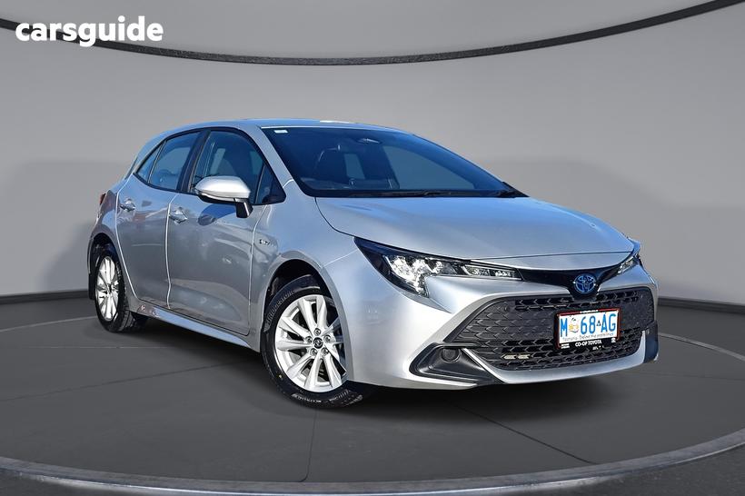 Silver 2024 Toyota Corolla Hatchback Ascent Sport Hybrid