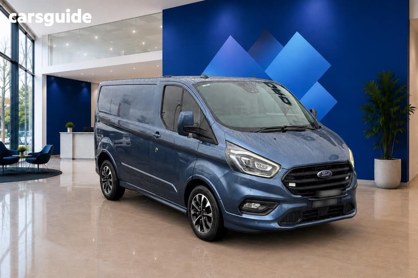 Blue 2020 Ford Transit Custom Van 320S Sport (Swb)