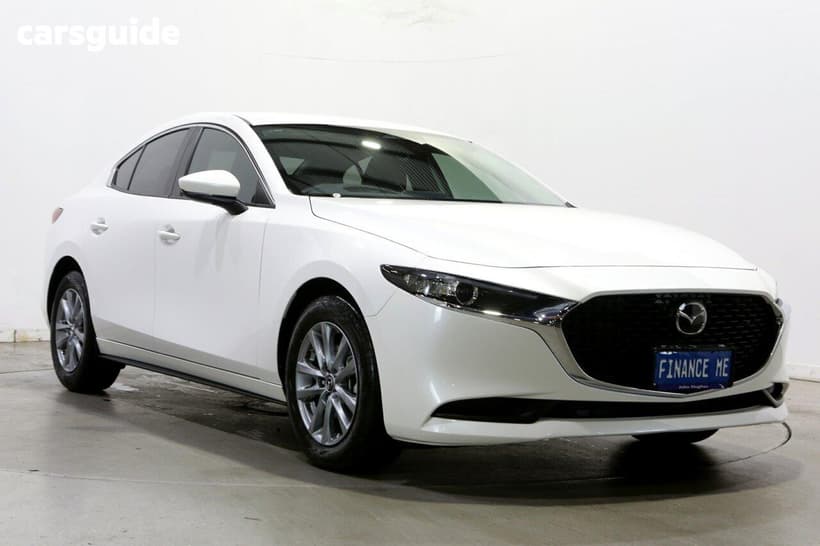 White 2024 Mazda 3 Sedan G20 Pure