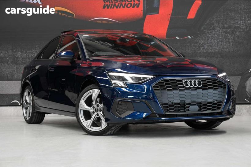 Blue 2022 Audi A3 Sedan 35 Tfsi Mhev