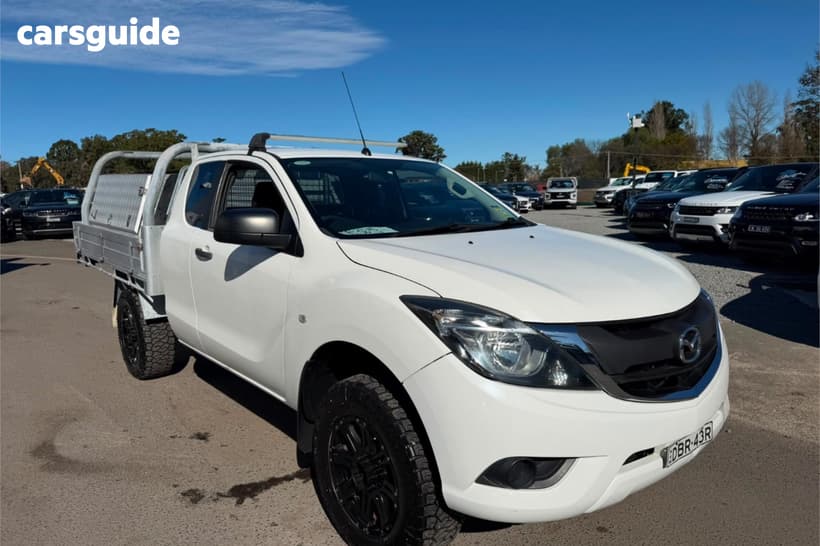 White 2015 Mazda BT-50 Freestyle Cab Chassis Xt (4X2)