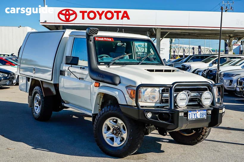 White 2020 Toyota Landcruiser Cab Chassis Gxl (4X4)