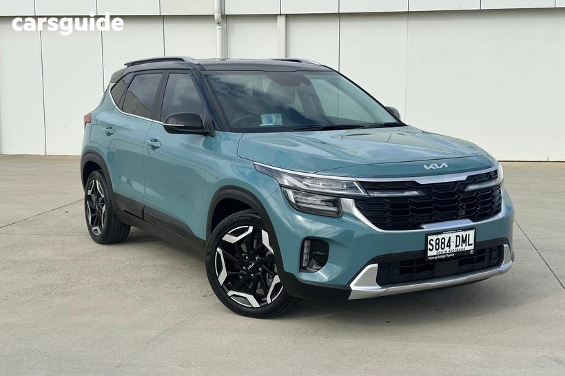Blue 2023 Kia Seltos Wagon Gt-Line (Awd) (Two-Tone)