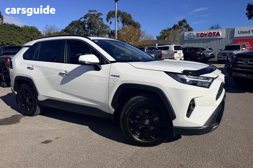 White 2024 Toyota RAV4 Wagon Cruiser (2Wd) Hybrid