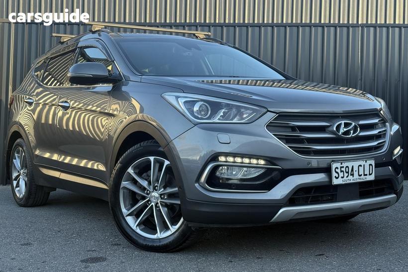 Grey 2016 Hyundai Santa FE Wagon Highlander Crdi (4X4)