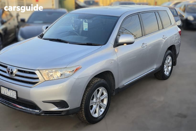 Silver 2012 Toyota Kluger Wagon Kx-R (Fwd) 7 Seat