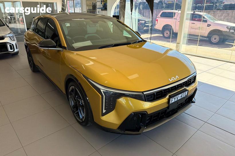 Yellow 2026 Kia K4 Hatchback Gt-Line