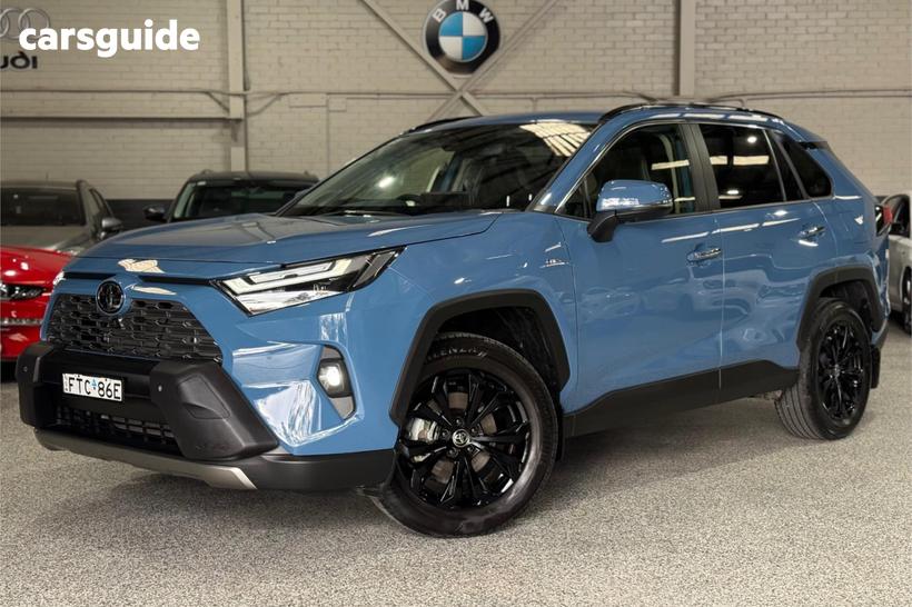 Blue 2025 Toyota RAV4 Wagon Cruiser (Awd) Hybrid