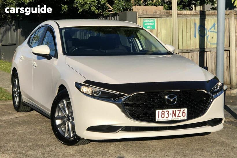 White 2025 Mazda Mazda3 Sedan G20 Pure