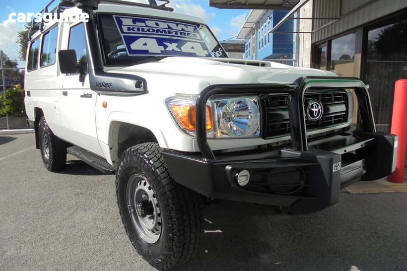 White 2018 Toyota Landcruiser Workmate (4X4) 2 Seat
