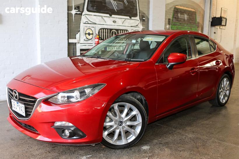 Red 2016 Mazda 3 Sedan Sp25