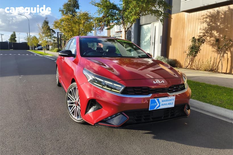 Red 2022 Kia Cerato Sedan Gt